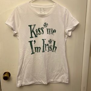 Maurice’s Women’s Irish T-shirt White Size XL